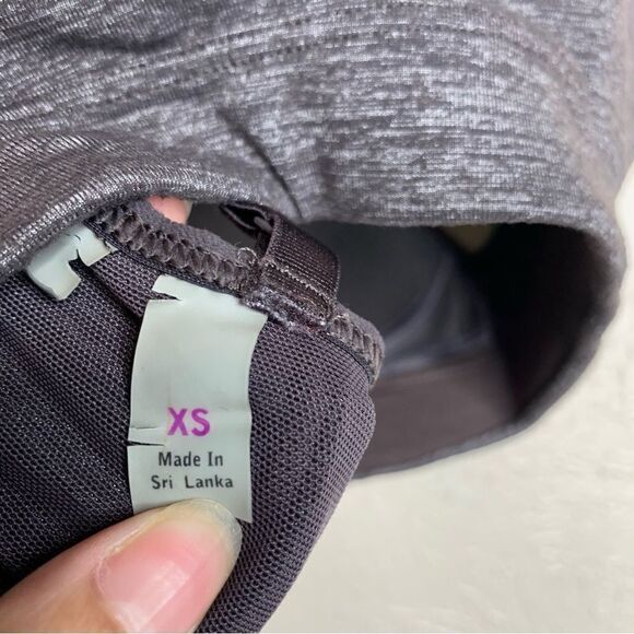 Athleta unwired padded sweetheart neckline Strappy bra heathered brown - Picture 3 of 6